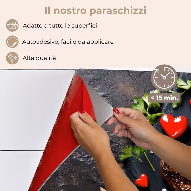 Paraschizzi cucina - Bistecca - Cuore - Posate — 4