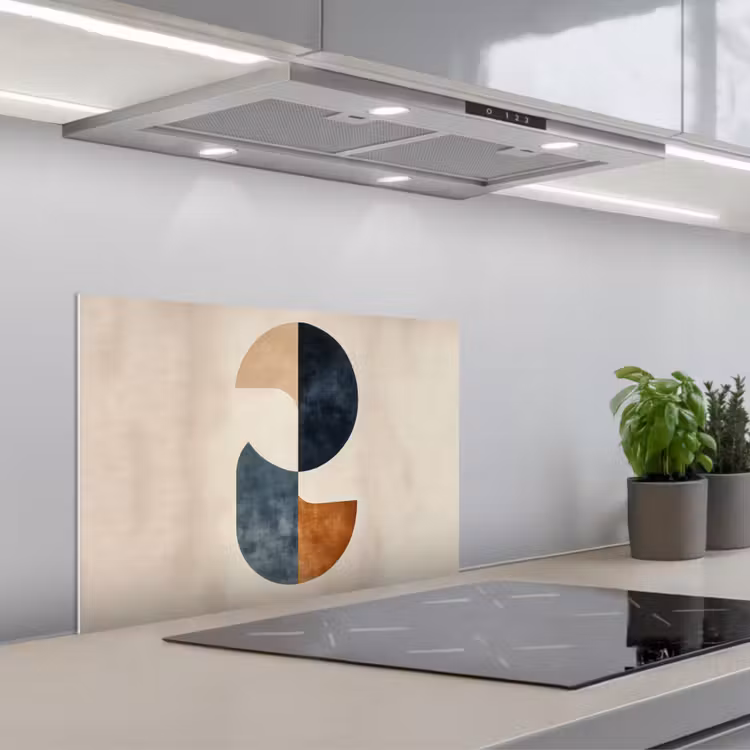 Paraschizzi cucina - Cerchi - Astratto - Colorato — 1