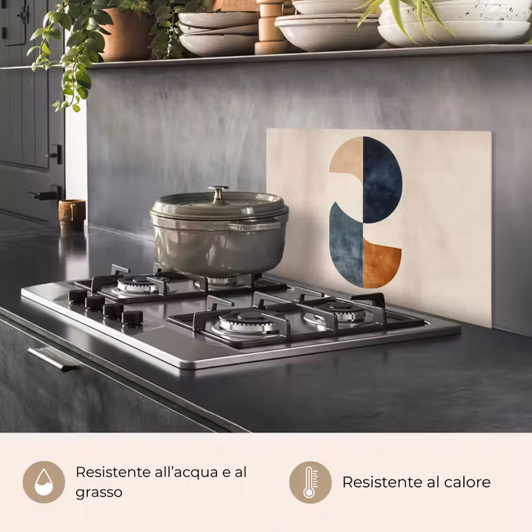 Paraschizzi cucina - Cerchi - Astratto - Colorato — 2