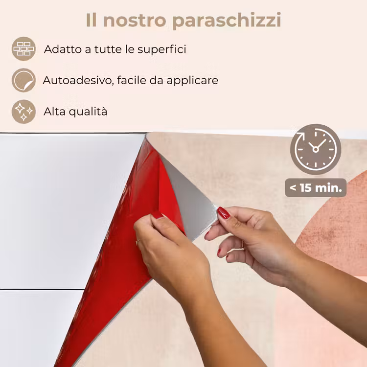 Paraschizzi cucina - Cerchio - Astratto - Rosa — 4