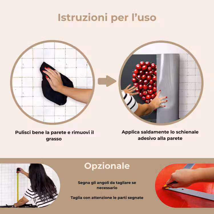 Paraschizzi cucina - Ciliegia - Cuore - Rosso - Nero — 6