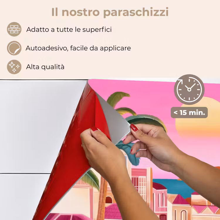 Paraschizzi cucina - Città - Rosa - Palme — 4