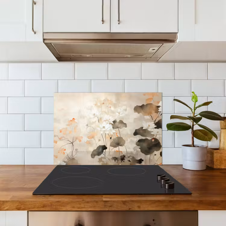 Paraschizzi cucina - Fiori - Japandi - Wabi sabi — 3