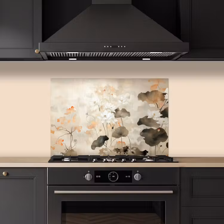 Paraschizzi cucina - Fiori - Japandi - Wabi sabi — 5