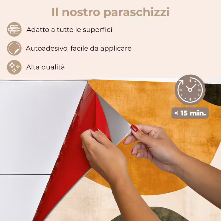 Paraschizzi cucina - Forme - Giallo ocra - Astratto — 4