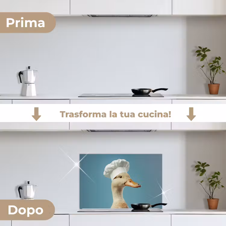 Paraschizzi cucina - Anatra - Cappello da cuoco - Carino - Uccello — 7