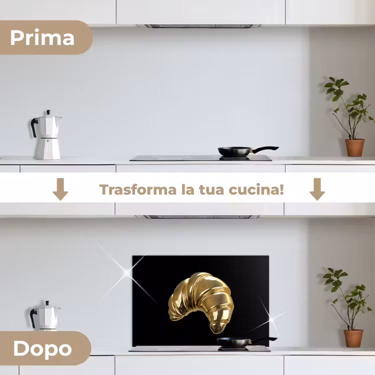 Paraschizzi cucina - Croissant - Pane - Oro - Nero — 7