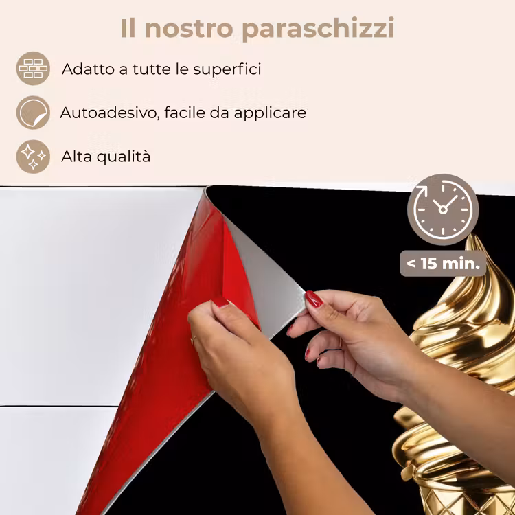 Paraschizzi cucina - Gelato - Oro - Nero - Cibo — 4