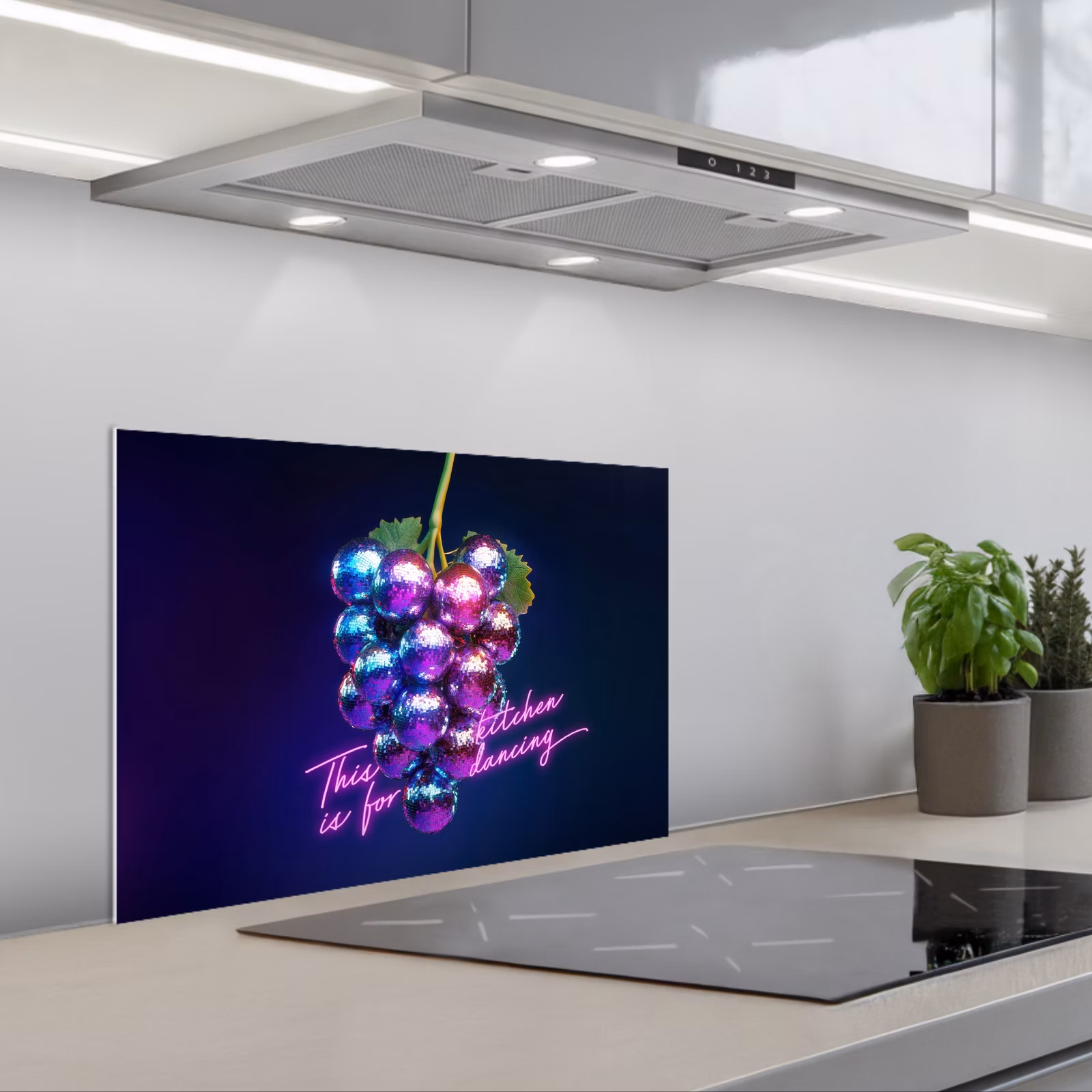 Paraschizzi cucina - Citazione - Neon - Discoteca - Uva — 1