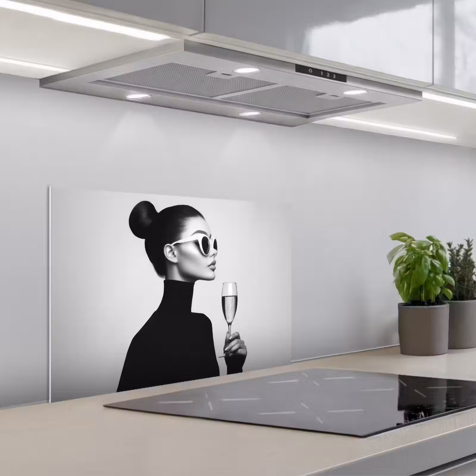 Paraschizzi cucina - Donna - Champagne - Moderno — 1