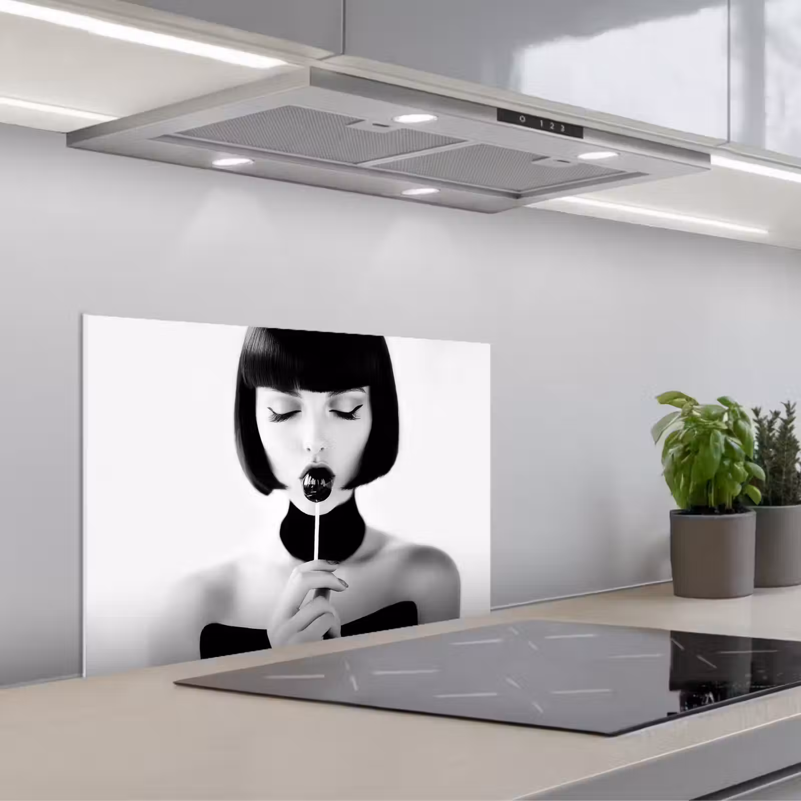 Paraschizzi cucina - Donna - Lolly - Nero - Bianco — 1