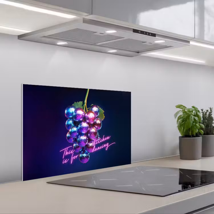 Paraschizzi cucina - Citazione - Neon - Discoteca - Uva — 1
