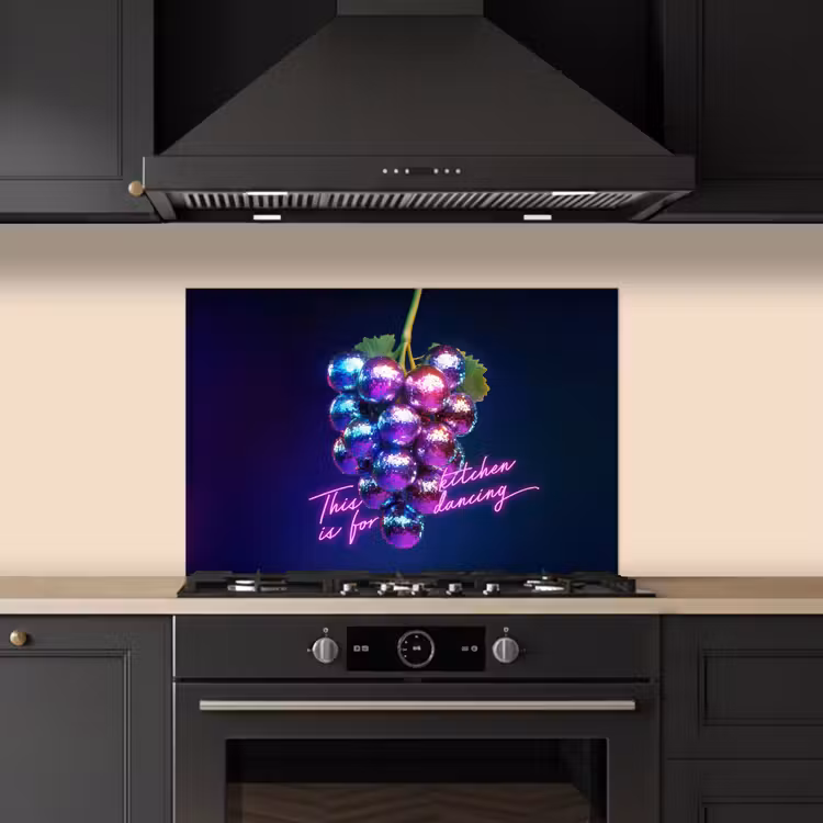 Paraschizzi cucina - Citazione - Neon - Discoteca - Uva — 5