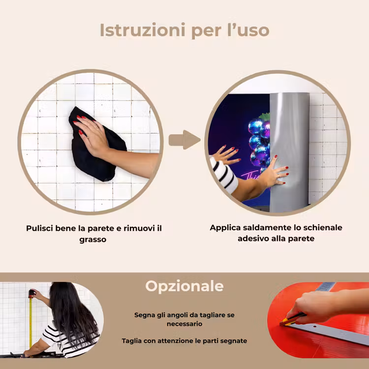Paraschizzi cucina - Citazione - Neon - Discoteca - Uva — 6