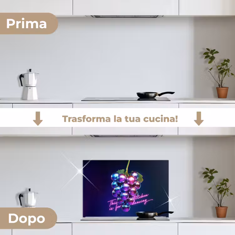 Paraschizzi cucina - Citazione - Neon - Discoteca - Uva — 7