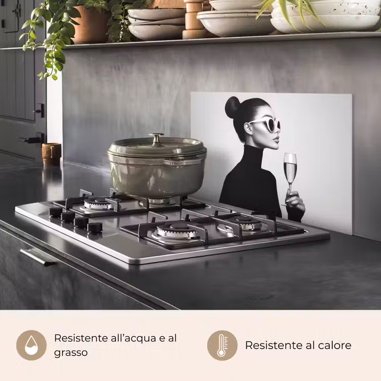 Paraschizzi cucina - Donna - Champagne - Moderno — 2