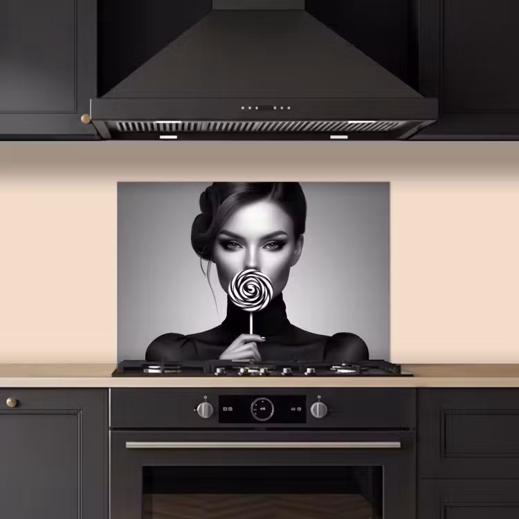 Paraschizzi cucina - Donna - Lolly - Nero — 5