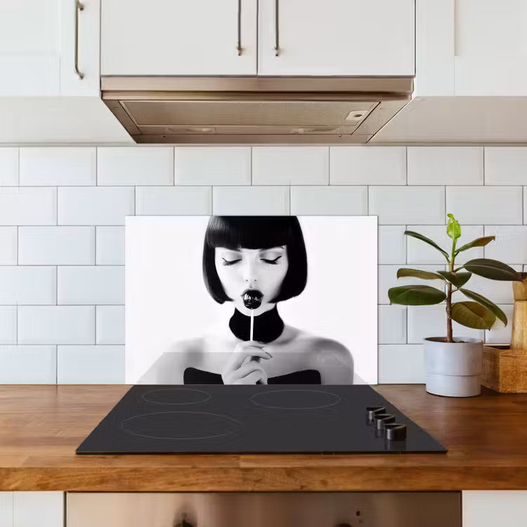 Paraschizzi cucina - Donna - Lolly - Nero - Bianco — 3