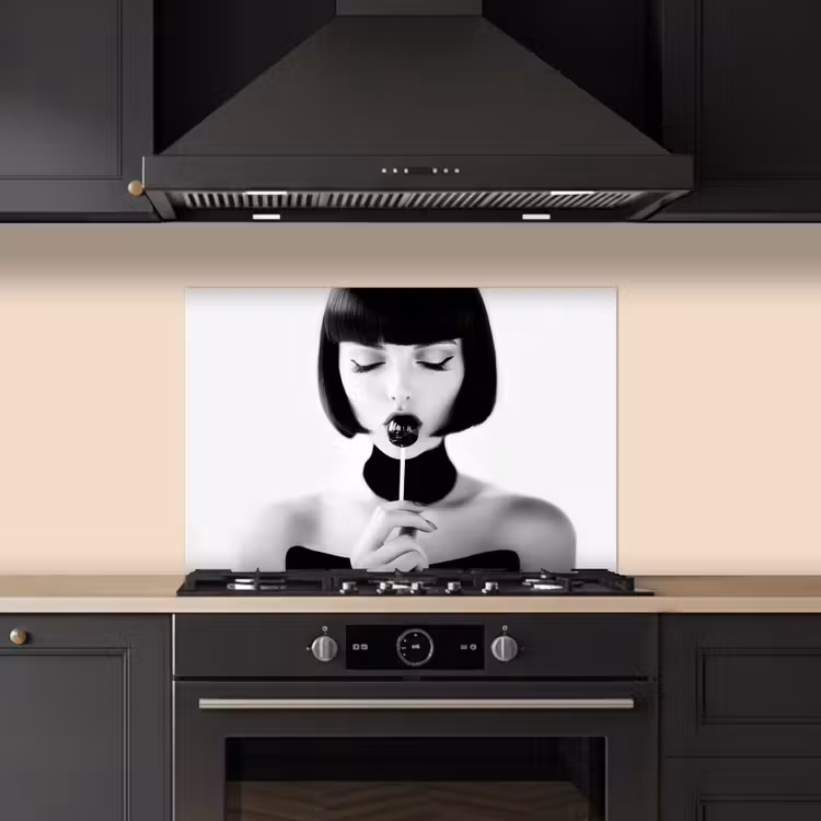 Paraschizzi cucina - Donna - Lolly - Nero - Bianco — 5