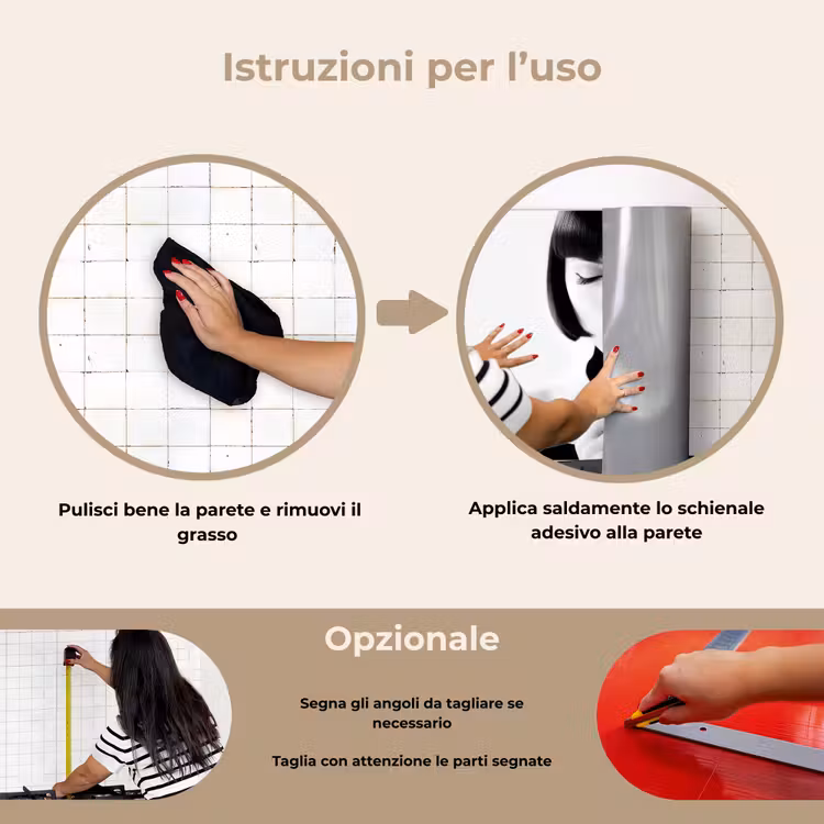 Paraschizzi cucina - Donna - Lolly - Nero - Bianco — 6