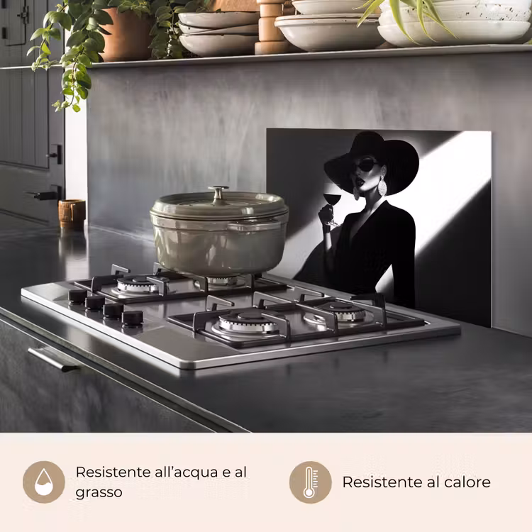 Paraschizzi cucina - Donna - Vino - Chic — 2