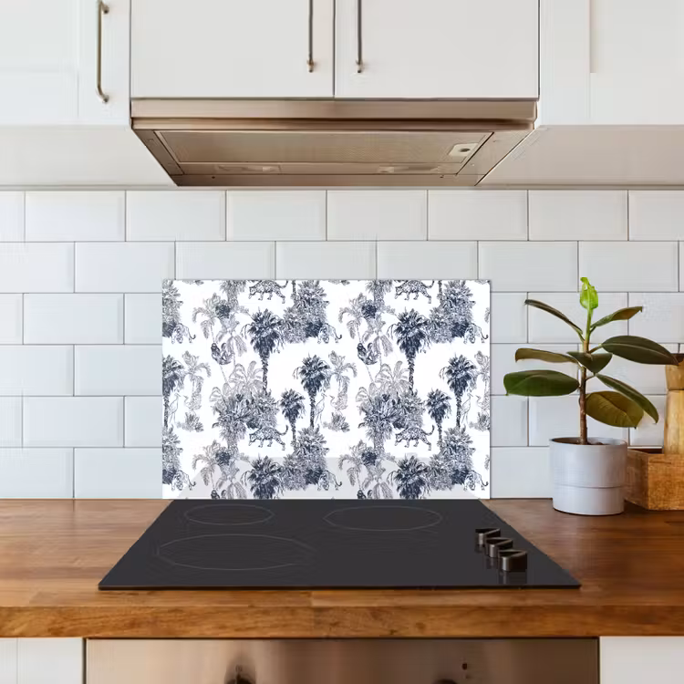 Paraschizzi cucina - Giungla - Piantagione - Blu — 3