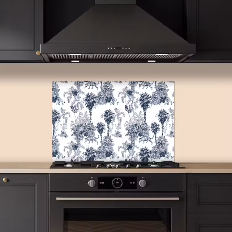 Paraschizzi cucina - Giungla - Piantagione - Blu — 5