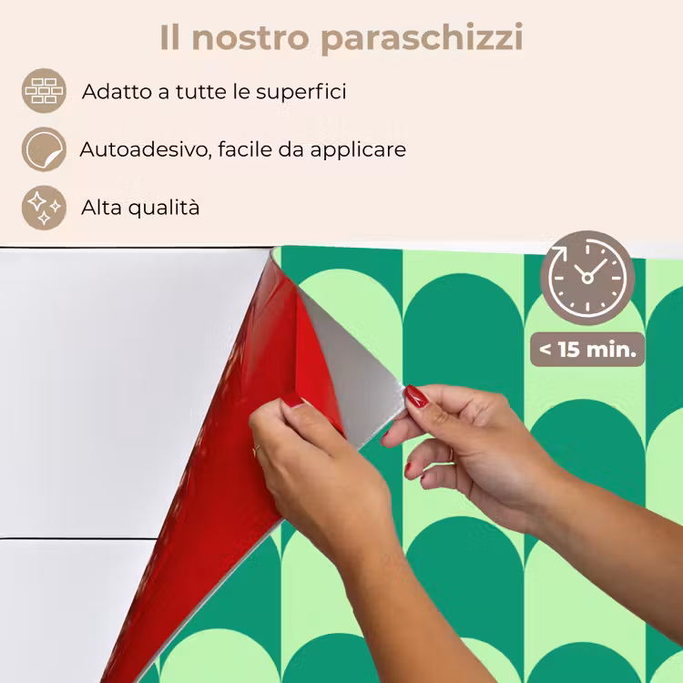 Paraschizzi cucina - Archi - Verde - Impilati — 4
