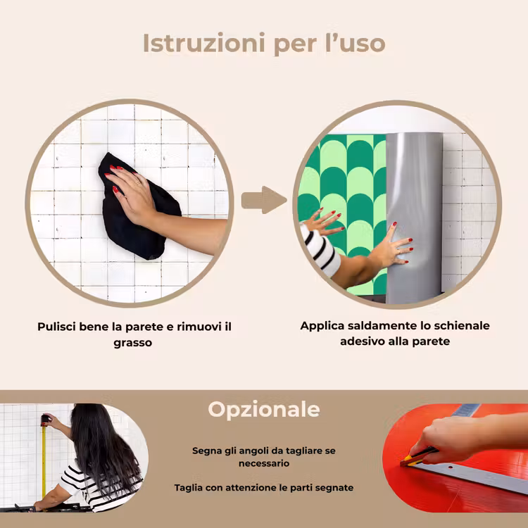 Paraschizzi cucina - Archi - Verde - Impilati — 6