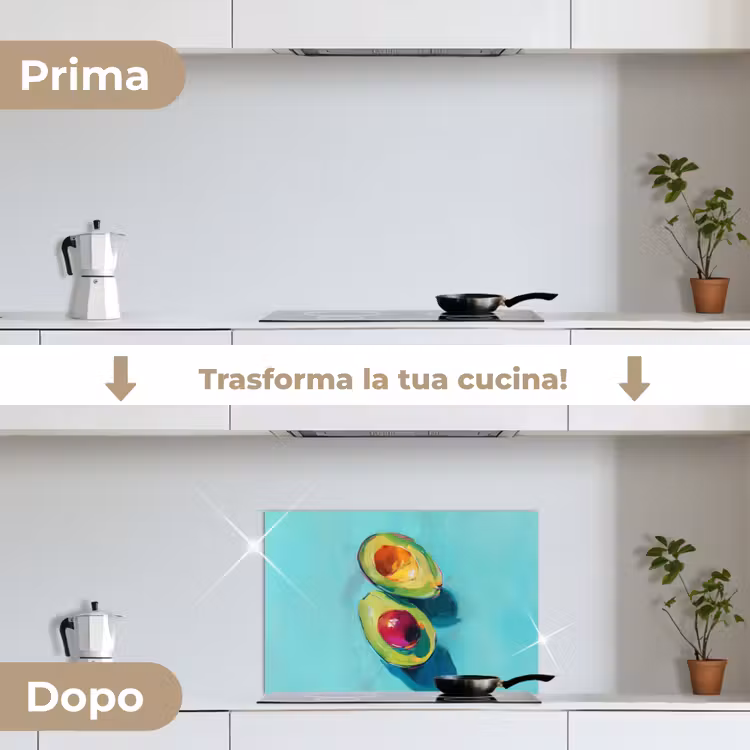 Paraschizzi cucina - Avocado - Verde - Seme - Ombra — 7