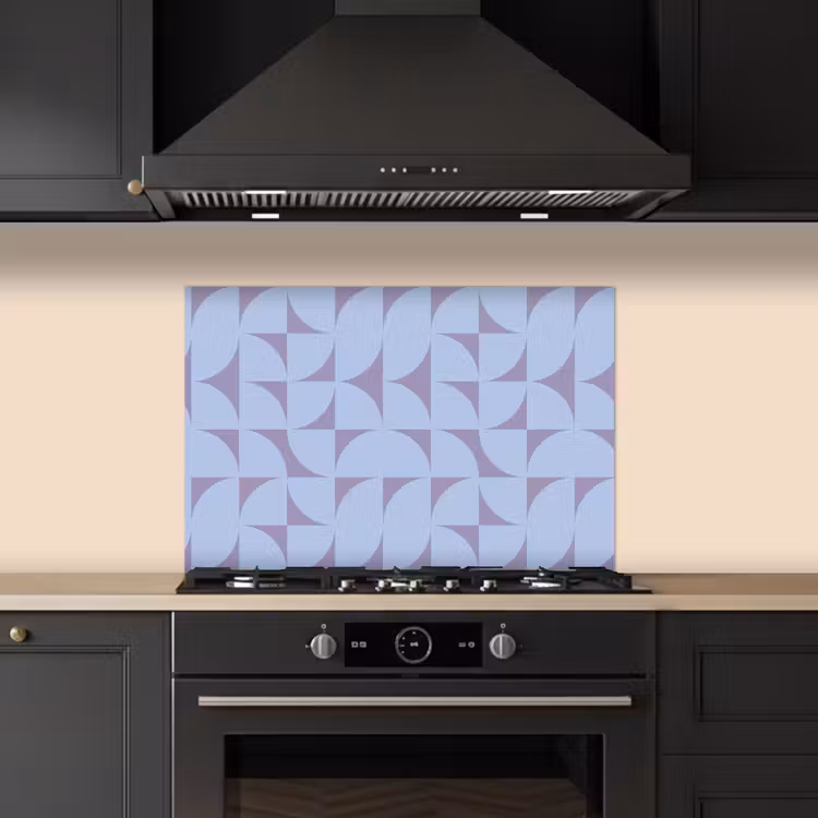 Paraschizzi cucina - Blocchi - Blu - Viola - Motivo — 5