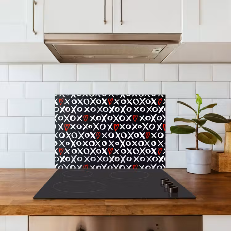 Paraschizzi cucina - Caratteri - Bianco - Nero — 3