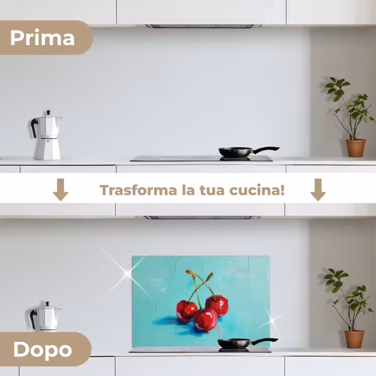 Paraschizzi cucina - Ciliegia - Rosso - Tre - Tinta — 7