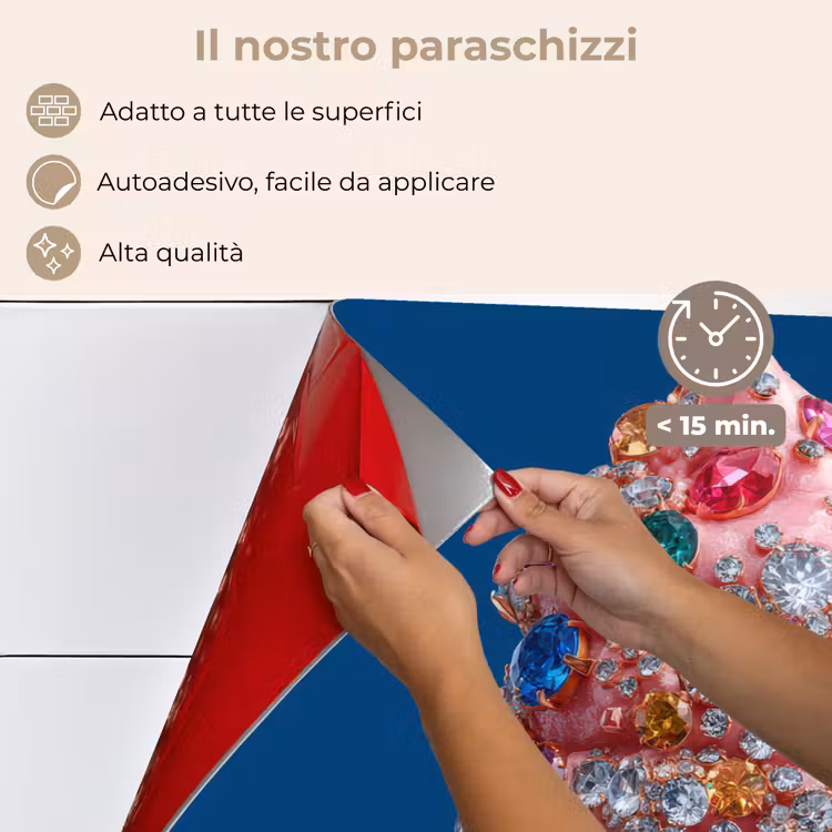 Paraschizzi cucina - Cono gelato - Strass - Blu — 4
