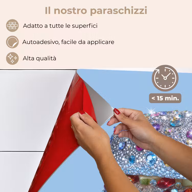 Paraschizzi cucina - Glitter - Hamburger - Blu — 4
