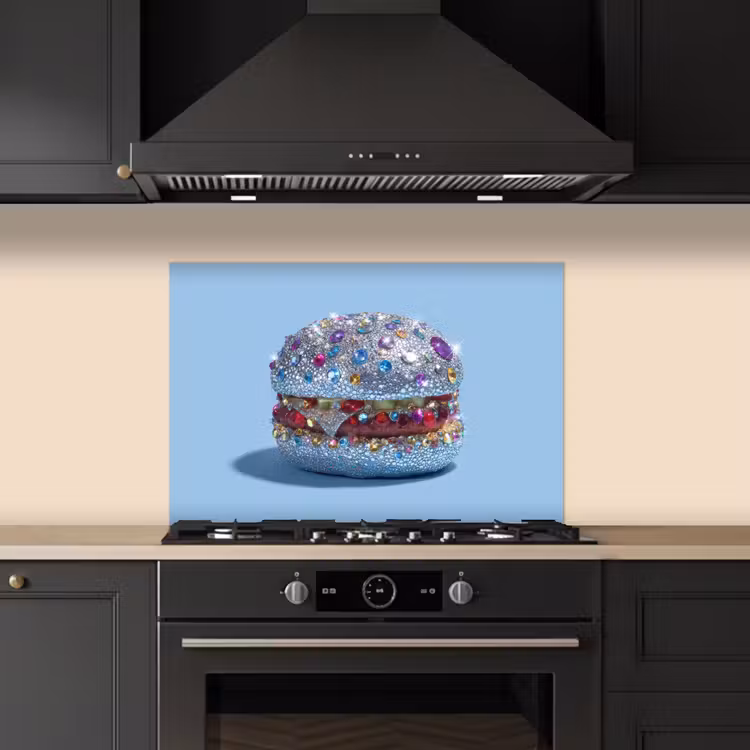 Paraschizzi cucina - Glitter - Hamburger - Blu — 5