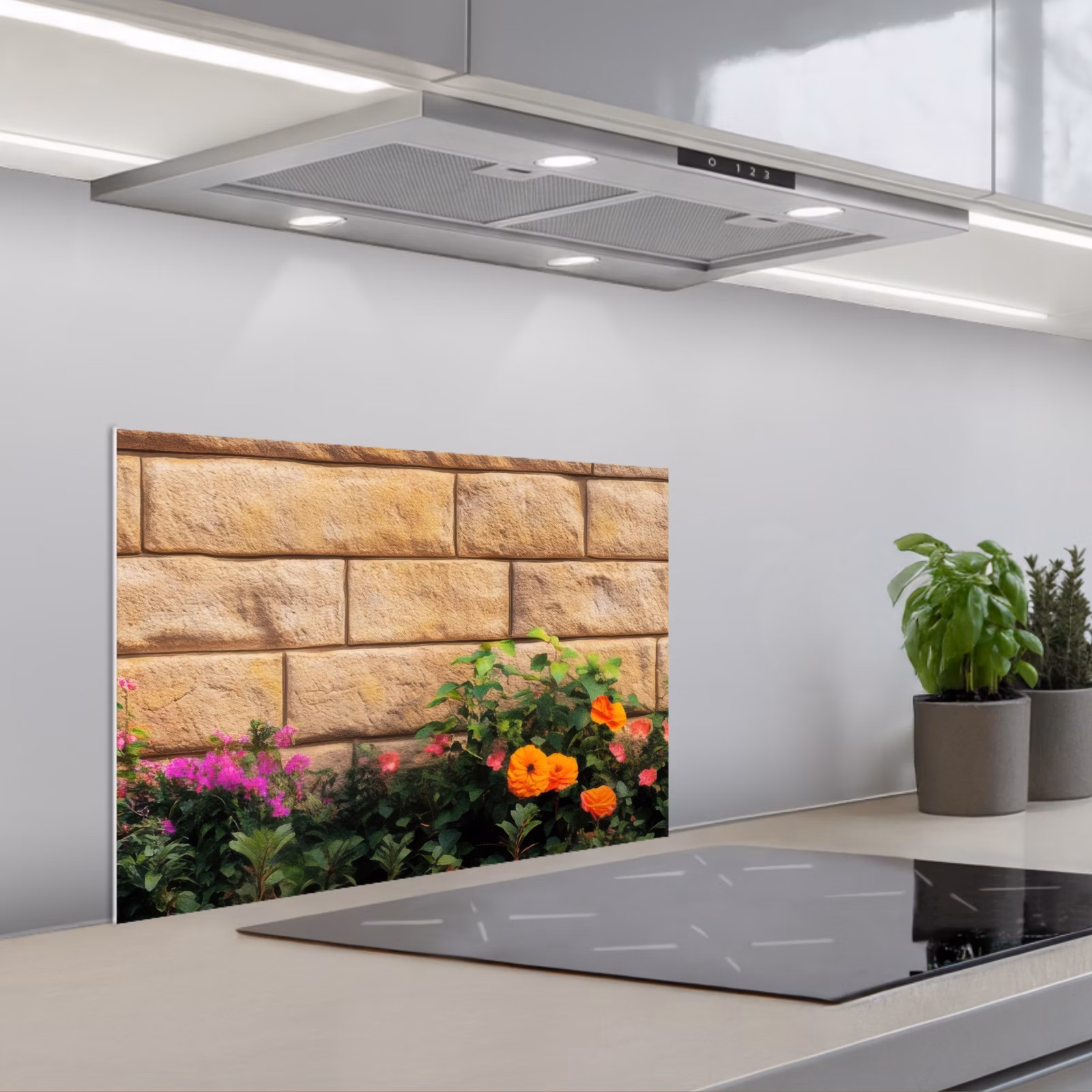 Paraschizzi cucina - Fiori - Mattoni - Colorati — 1