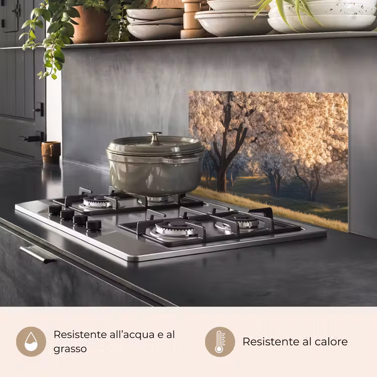 Paraschizzi cucina - Alberi - Fioritura - Primavera — 2