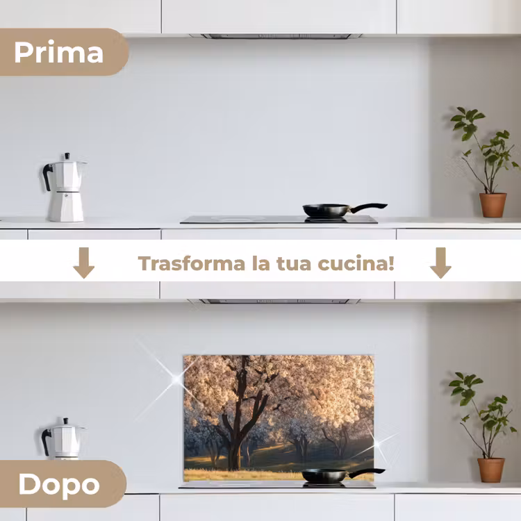 Paraschizzi cucina - Alberi - Fioritura - Primavera — 7