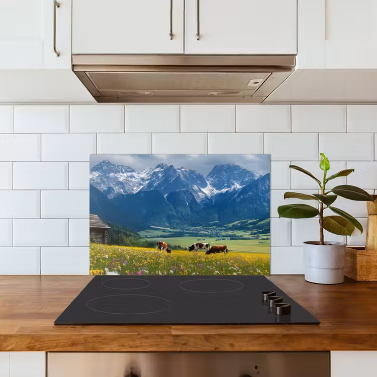 Paraschizzi cucina - Alpi - Prato - Mucche — 3