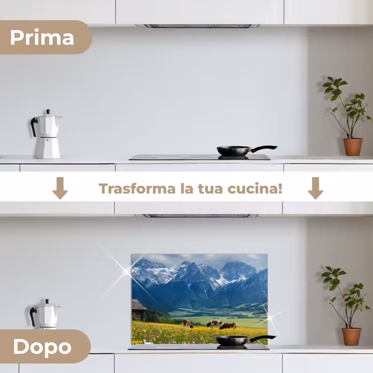 Paraschizzi cucina - Alpi - Prato - Mucche — 7