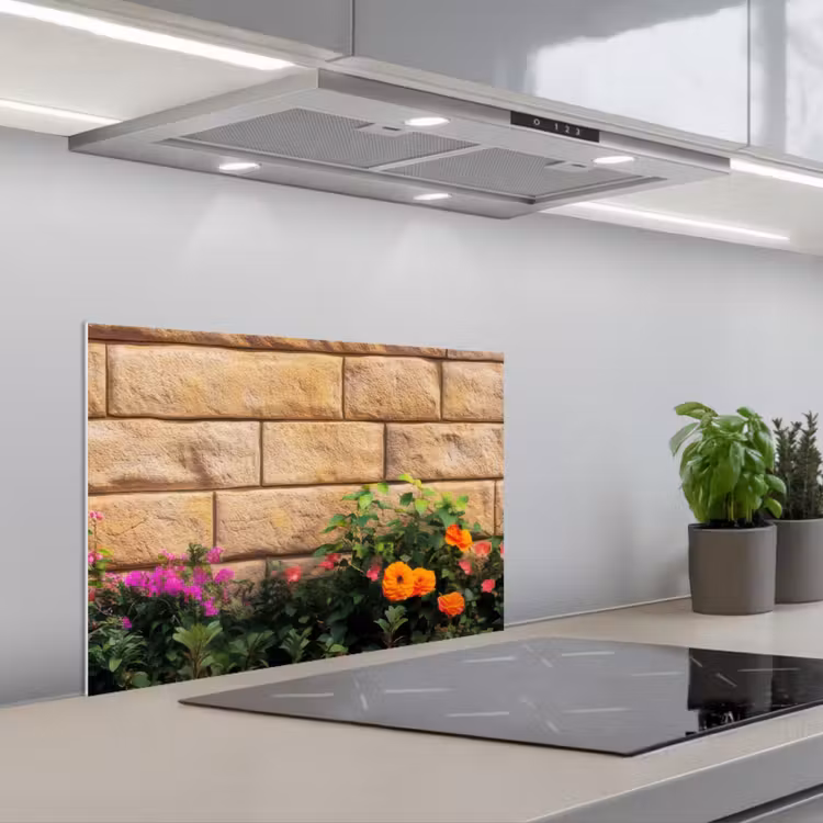 Paraschizzi cucina - Fiori - Mattoni - Colorati — 1