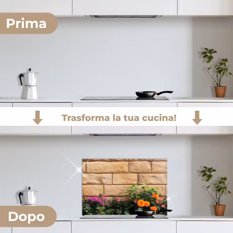 Paraschizzi cucina - Fiori - Mattoni - Colorati — 7