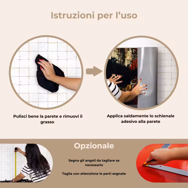Paraschizzi cucina - Graffiti - Occhi - Astratto — 6