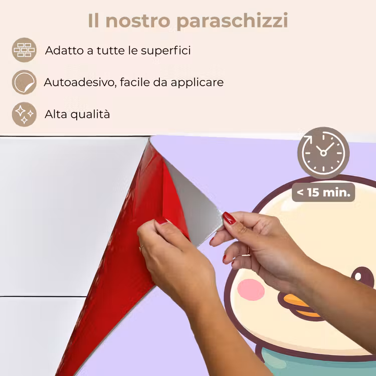 Paraschizzi cucina - Anatra - Sciarpa - Viola — 4
