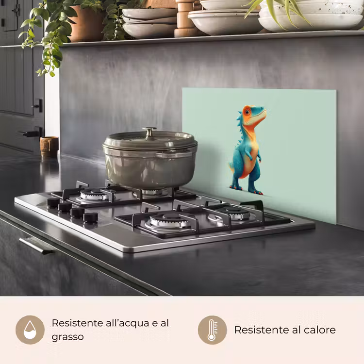 Paraschizzi cucina - Cartone animato - Dino - Arancione - Skittles — 2