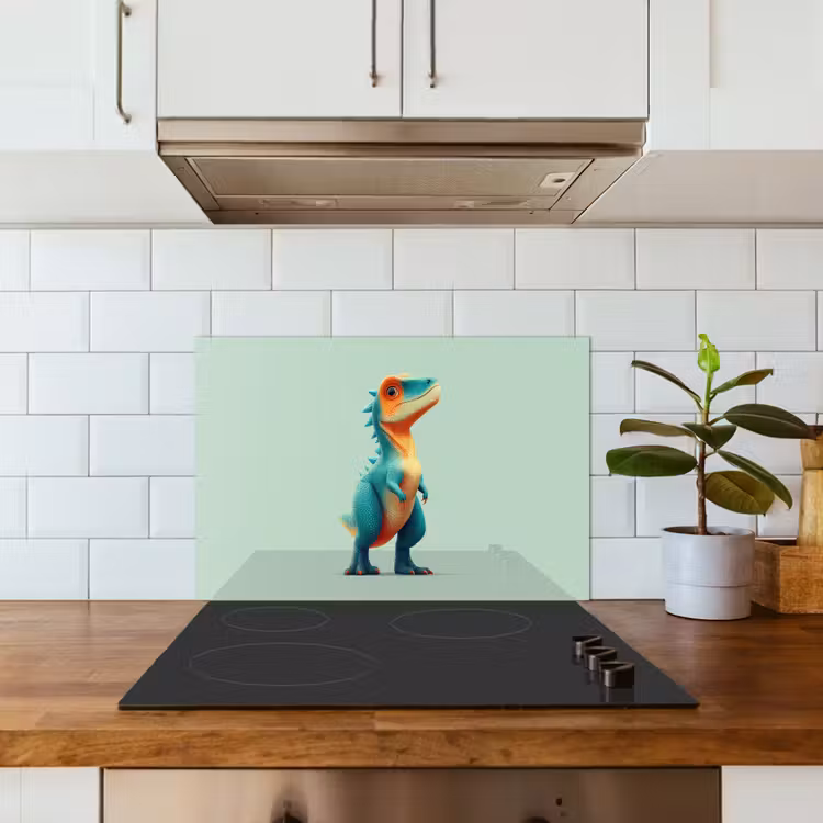 Paraschizzi cucina - Cartone animato - Dino - Arancione - Skittles — 3