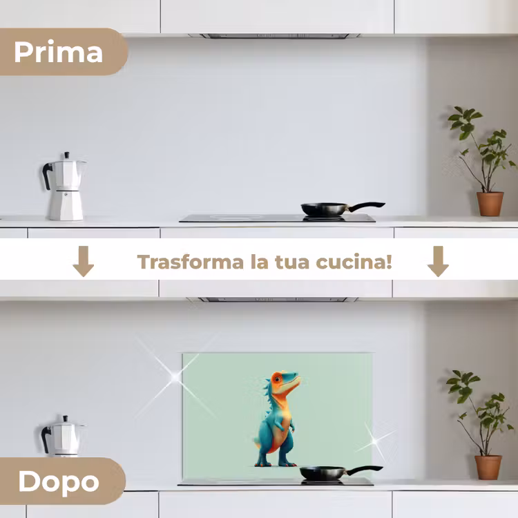 Paraschizzi cucina - Cartone animato - Dino - Arancione - Skittles — 7