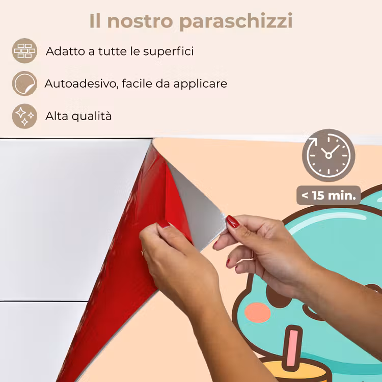 Paraschizzi cucina - Dino - Boba - kawaii - Arancione — 4