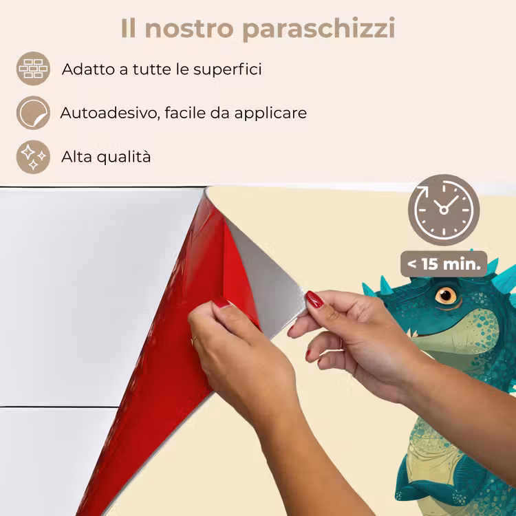 Paraschizzi cucina - Dinosauro - Turchese - Spine — 4